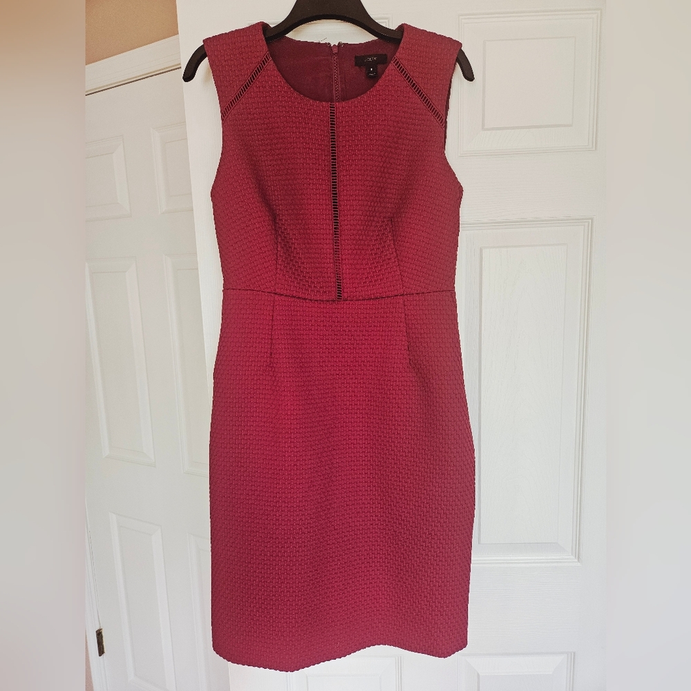 JCrew Sheath Dress Magenta Size 8